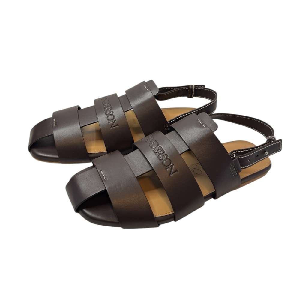 JW Anderson Men’s Fisherman Leather Sandals. Size 45 EU/12 US